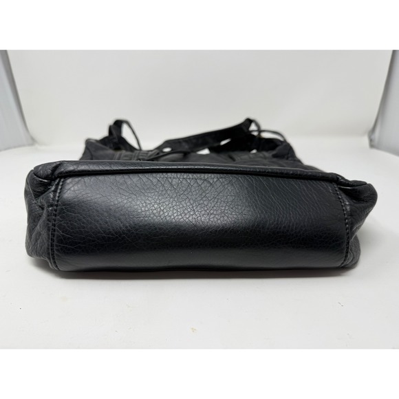 Montana West Select Black Vegan Leather Crossbody Messenger Bag Brass Hardware - Picture 3 of 8